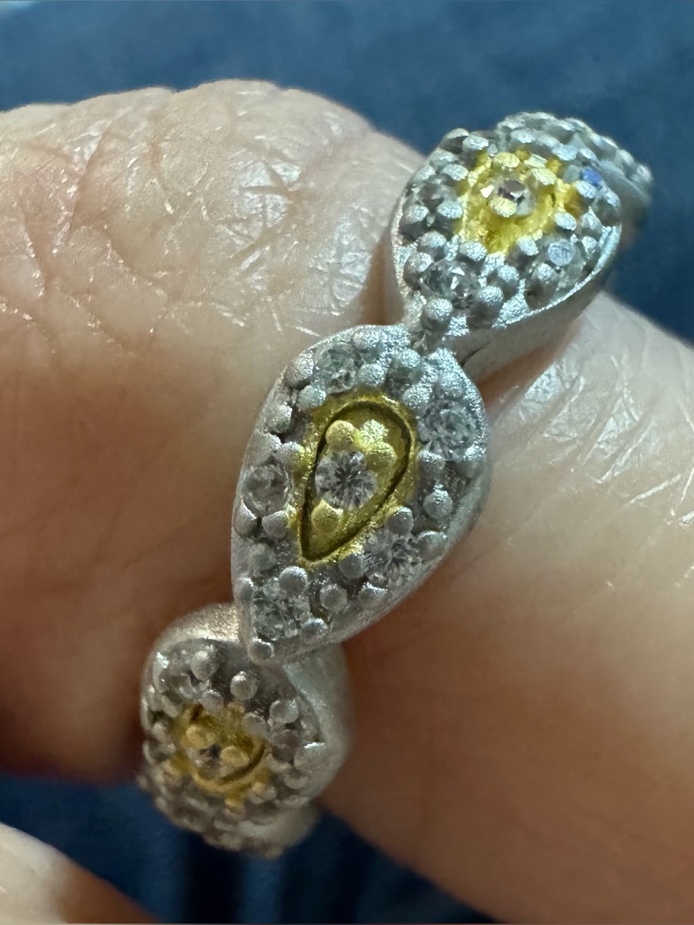 Freida Rothman Marquise Eternity Band Stacking Ring